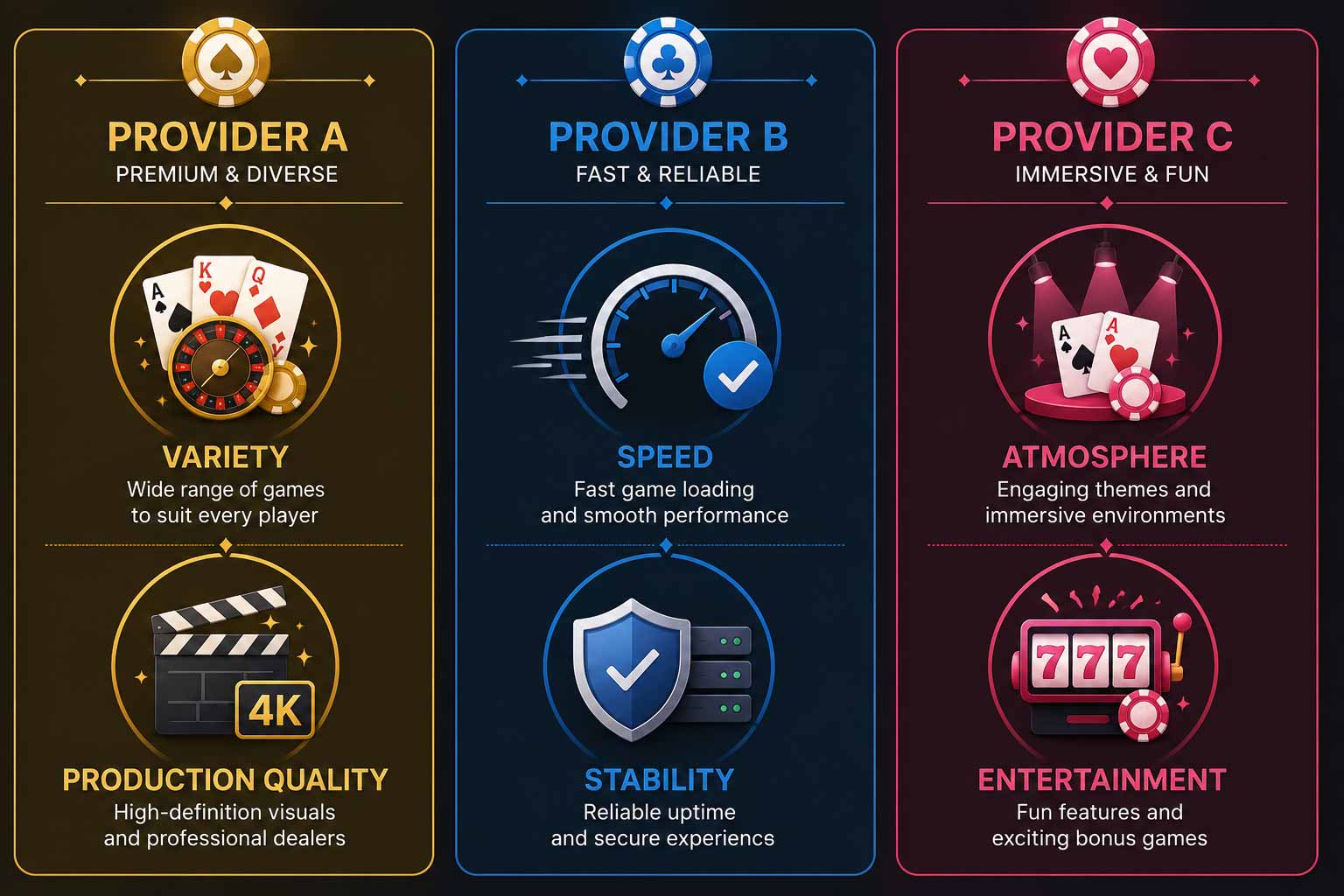 AG SA SEXY live casino features comparison Malaysia