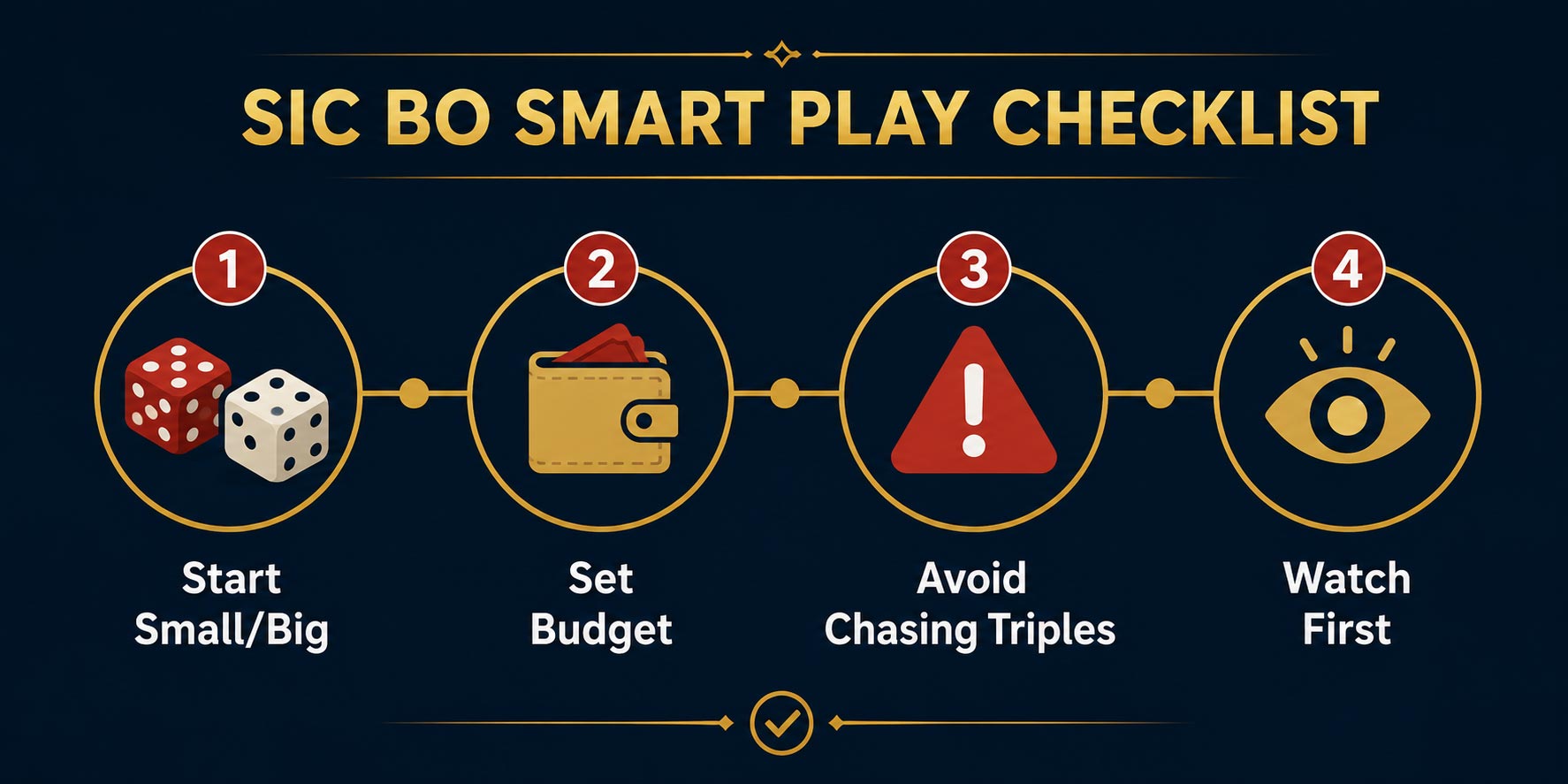 Sic Bo smart play checklist for beginners